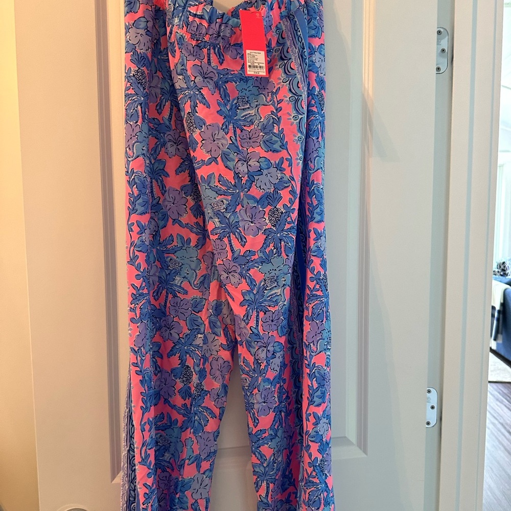 Lilly Pulitzer NWT XL Bal Harbor Soleil Pink Palm Paradise